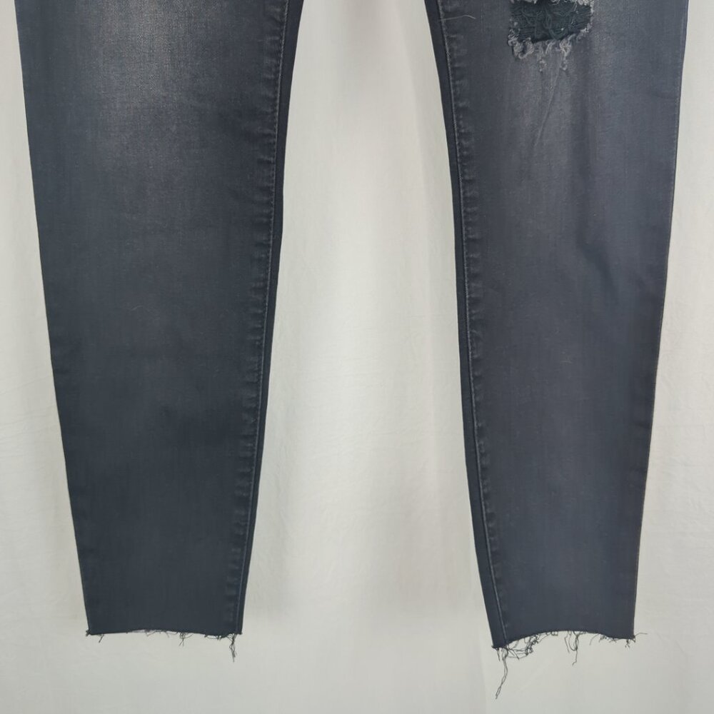 KUT Black Skinny Jeans 2 Connie Distressed Stretch Ankle NWT - Picture 3 of 9